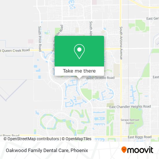 Oakwood Family Dental Care map