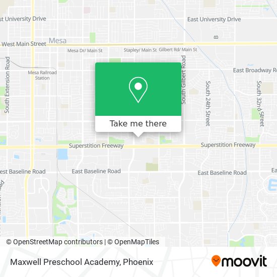 Mapa de Maxwell Preschool Academy