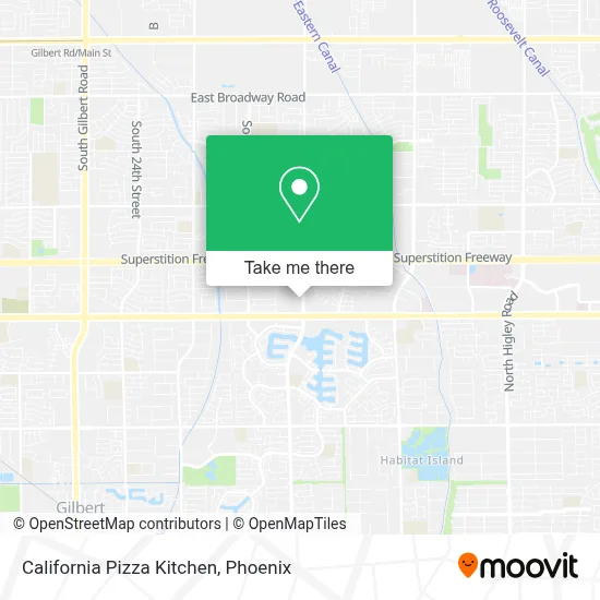 California Pizza Kitchen map