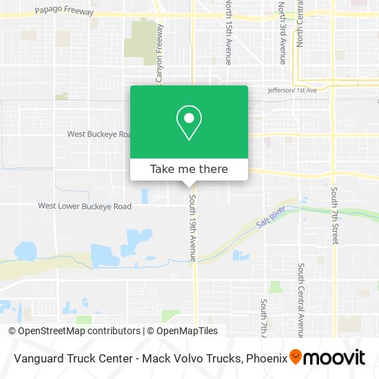 Vanguard Truck Center - Mack Volvo Trucks map