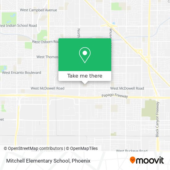 Mitchell Elementary School map