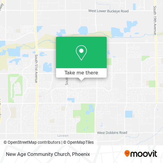 New Age Community Church map