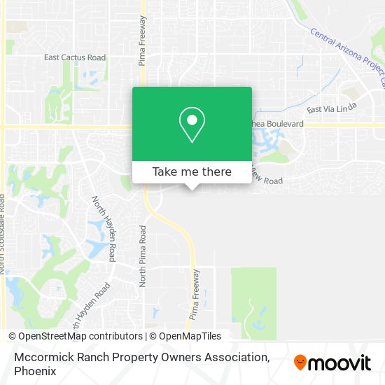 Mccormick Ranch Property Owners Association map