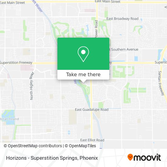 Horizons - Superstition Springs map