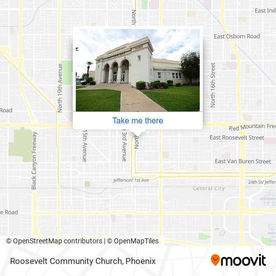 Roosevelt Community Church map