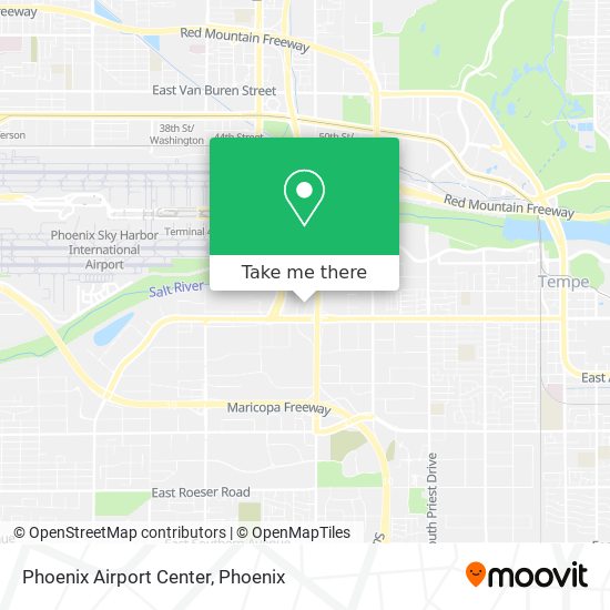 Phoenix Airport Center map