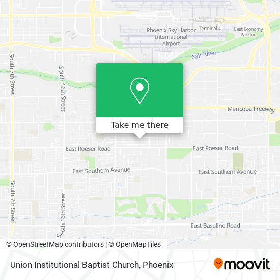 Union Institutional Baptist Church map