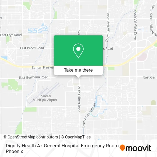 Dignity Health Az General Hospital Emergency Room map