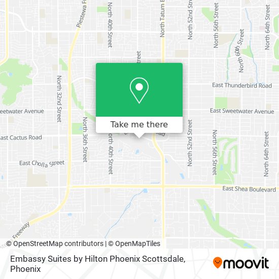 Embassy Suites by Hilton Phoenix Scottsdale map