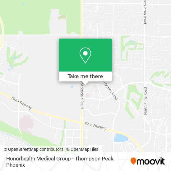 Honorhealth Medical Group - Thompson Peak map