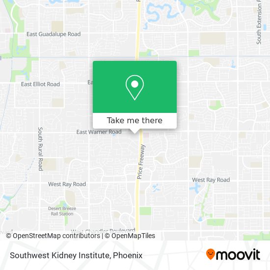 Southwest Kidney Institute map