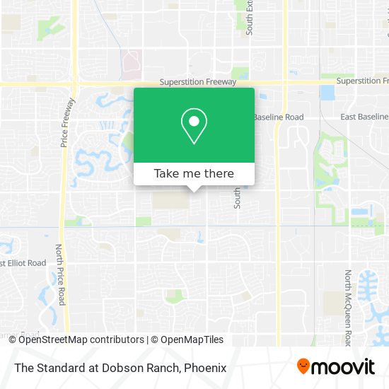 The Standard at Dobson Ranch map