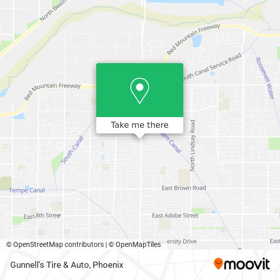 Gunnell's Tire & Auto map