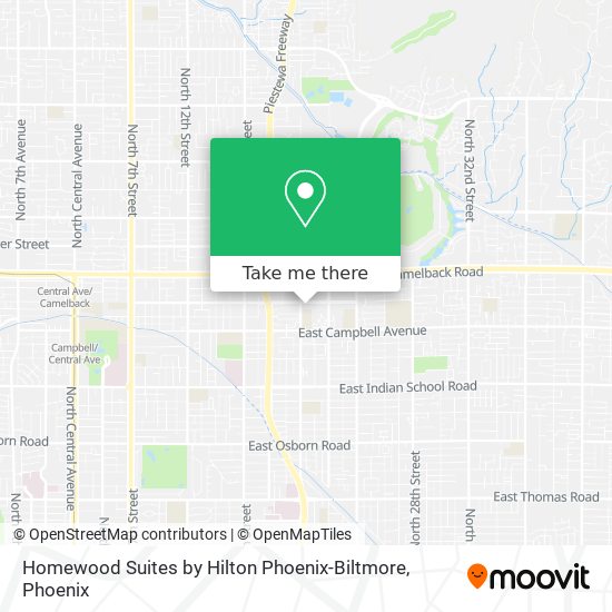 Homewood Suites by Hilton Phoenix-Biltmore map