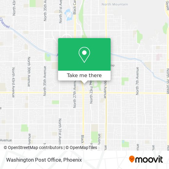 Washington Post Office map