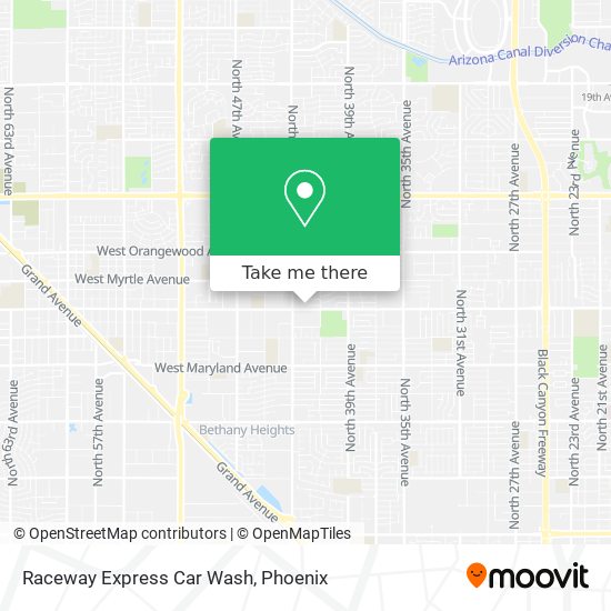 Mapa de Raceway Express Car Wash