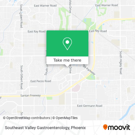 Southeast Valley Gastroenterology map