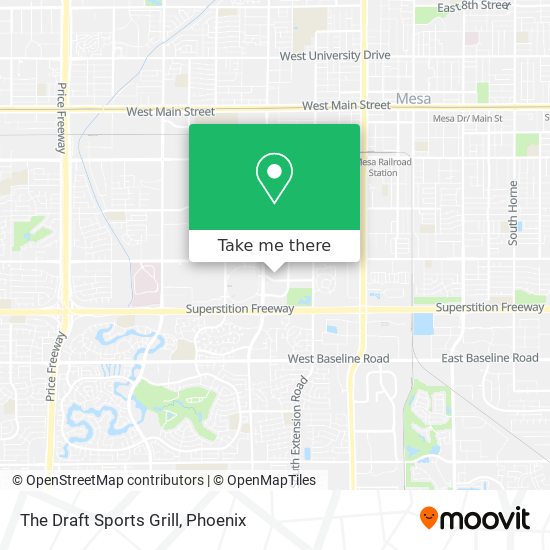 The Draft Sports Grill map
