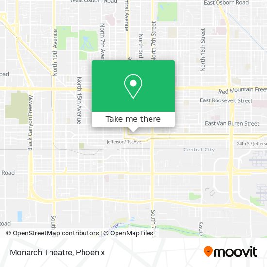 Mapa de Monarch Theatre