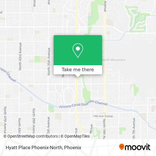 Hyatt Place Phoenix-North map