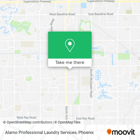 Mapa de Alamo Professional Laundry Services