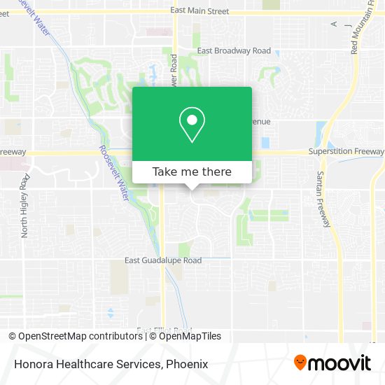 Mapa de Honora Healthcare Services