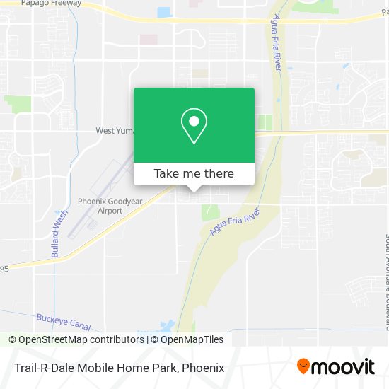 Trail-R-Dale Mobile Home Park map