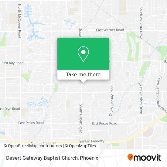 Desert Gateway Baptist Church map