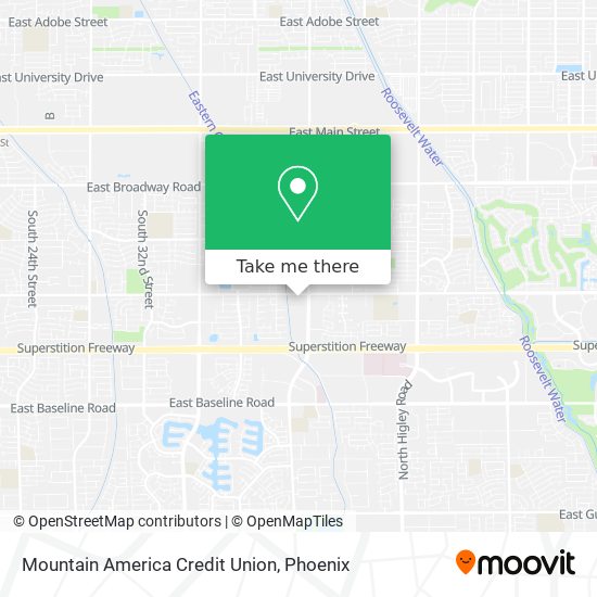 Mapa de Mountain America Credit Union