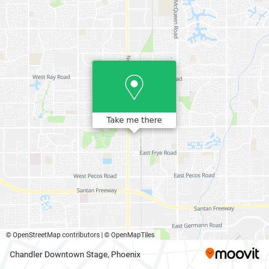 Chandler Downtown Stage map