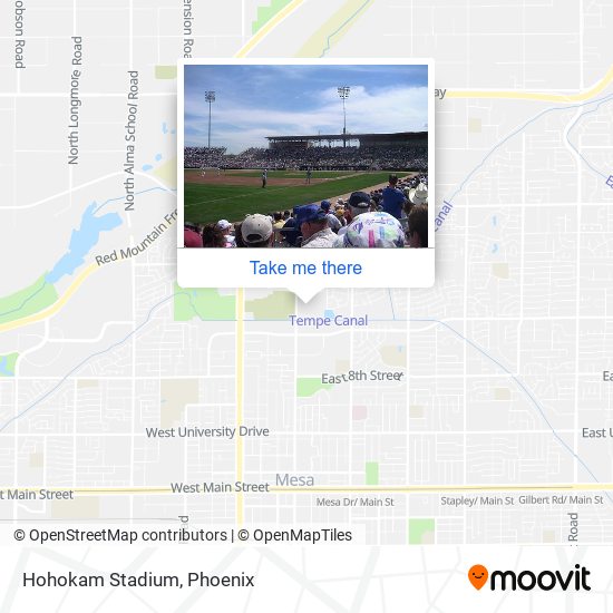 Hohokam Stadium map