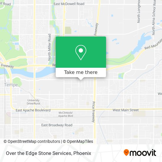 Over the Edge Stone Services map