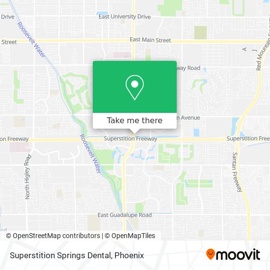 Mapa de Superstition Springs Dental