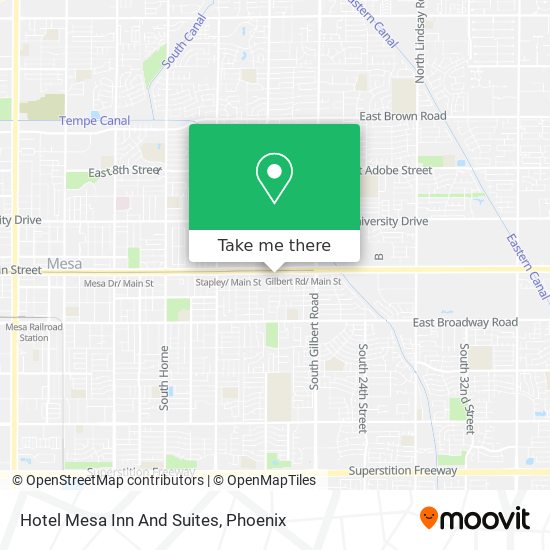 Hotel Mesa Inn And Suites map