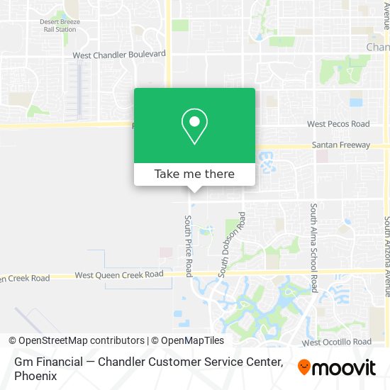 Gm Financial — Chandler Customer Service Center map