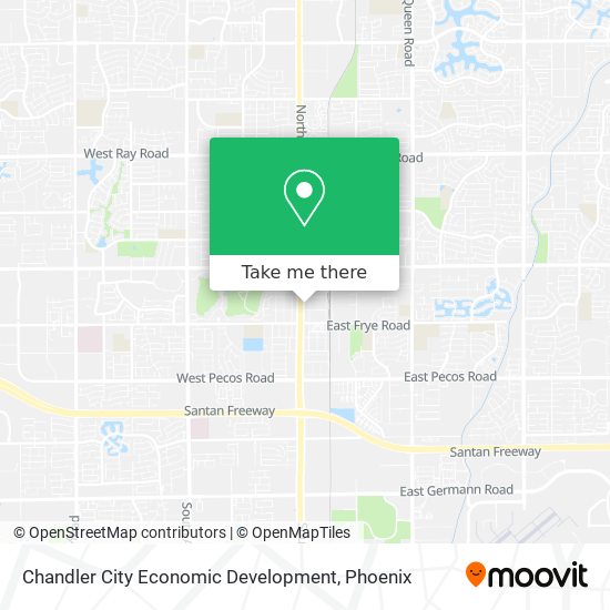 Mapa de Chandler City Economic Development