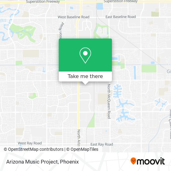 Arizona Music Project map