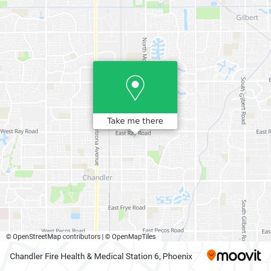 Chandler Fire Health & Medical Station 6 map