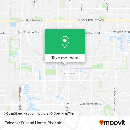 Mapa de Falconer Funeral Home