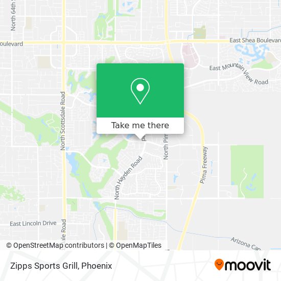 Zipps Sports Grill map