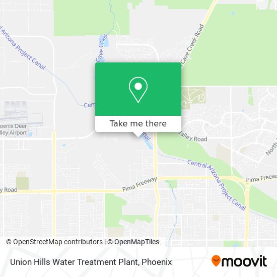 Mapa de Union Hills Water Treatment Plant