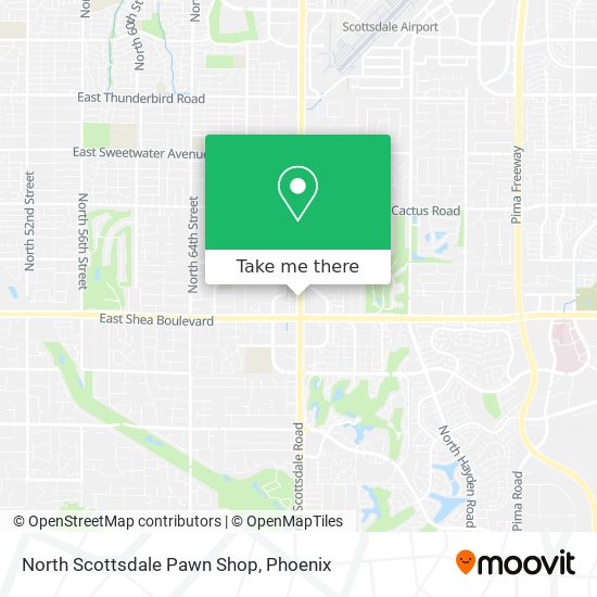 North Scottsdale Pawn Shop map