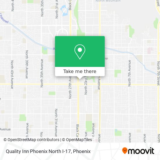 Quality Inn Phoenix North I-17 map