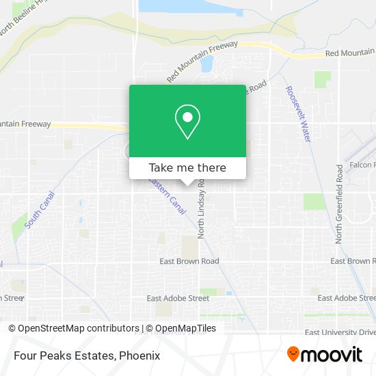 Four Peaks Estates map