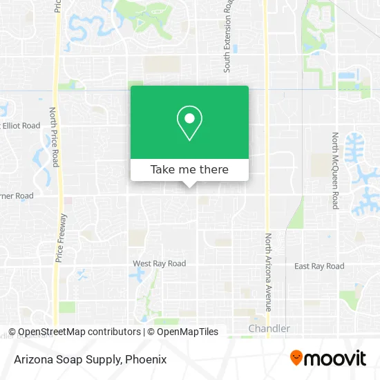 Arizona Soap Supply map