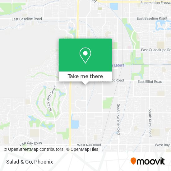 Salad & Go map