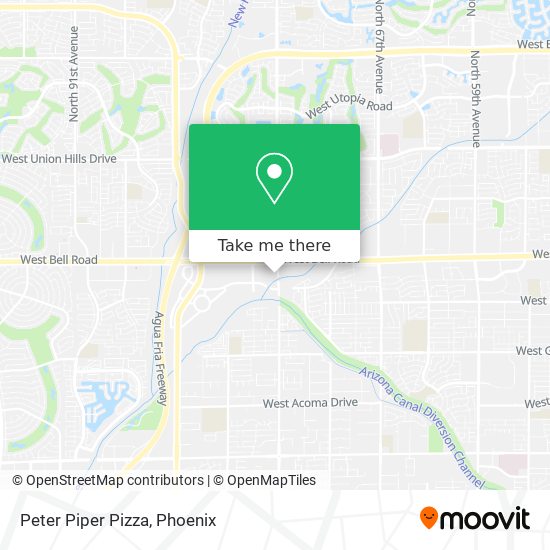 Peter Piper Pizza map