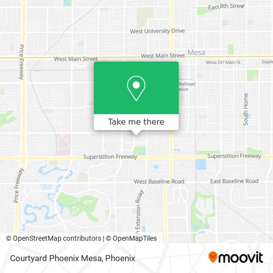 Mapa de Courtyard Phoenix Mesa