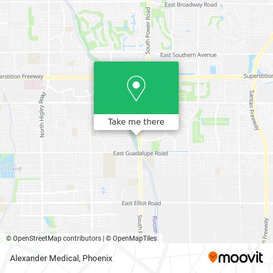 Alexander Medical map