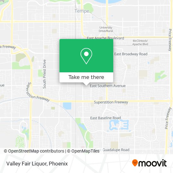 Valley Fair Liquor map